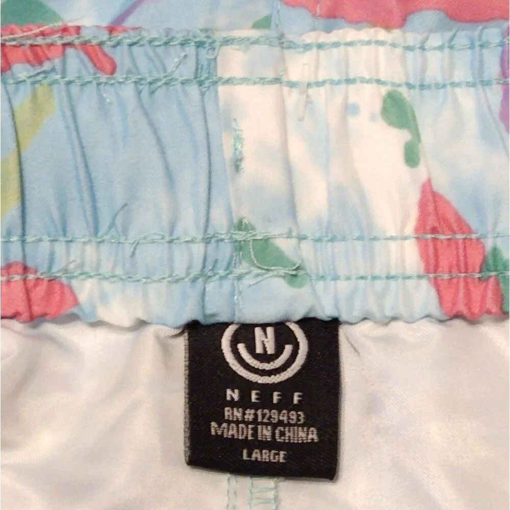 NWT Neff Tie Dye Splatter Swim Trunks